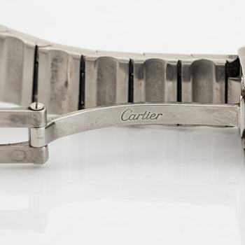 Cartier, Santos, "Spider Dial", armbandsur, 24 x 24 (35) mm.