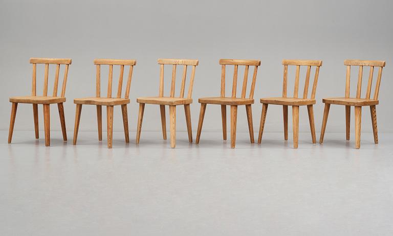 Axel Einar Hjorth, stolar, 6 st "Utö", Nordiska Kompaniet, 1930-tal.