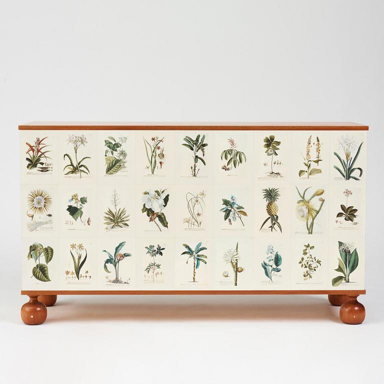 Josef Frank, a mahogany chest of drawers 'Flora Linné', Svenskt Tenn, Sweden 2007, made in a limited edition of model nr 1050.