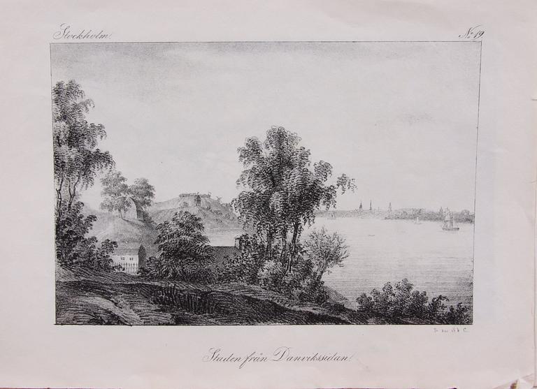PARTI TRYCK, ca 100 delar, 1800-tal.