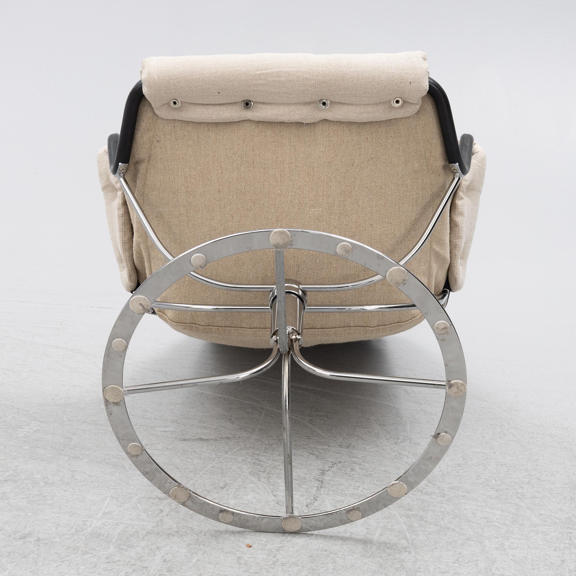 Bruno Mathsson, fåtölj med fotpall "Jetson", DUX, resp Bruno Mathsson International, Värnamo.