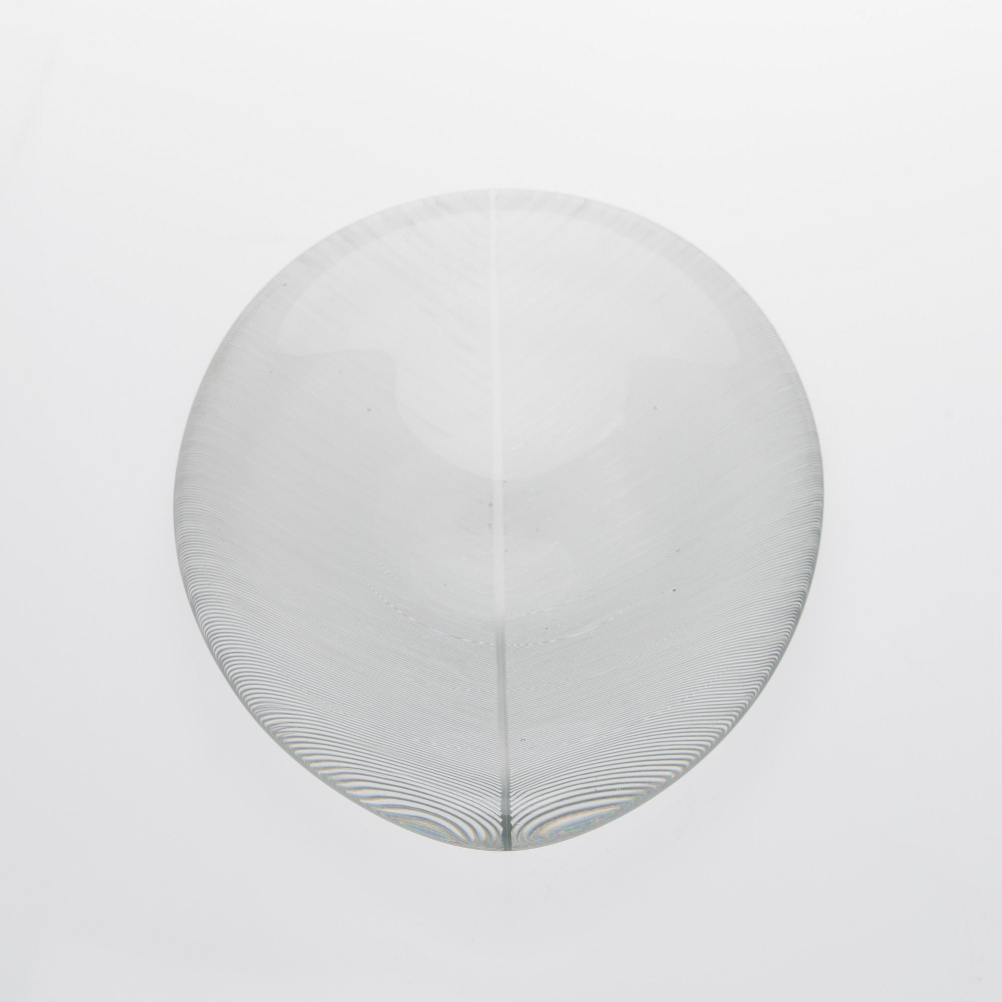TAPIO WIRKKALA, DISH. Leaf. Signed Tapio Wirkkala, Iittala -55.