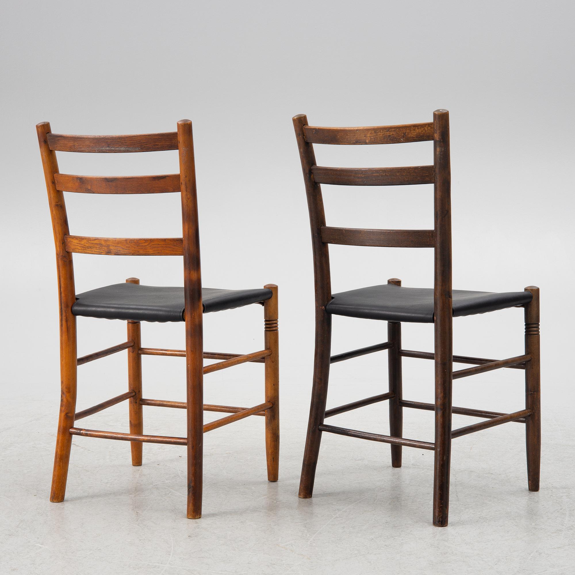 Gunnar Asplund, Stolar, ett par, Gemla, ritade för Stockholmsutställningen 1930.