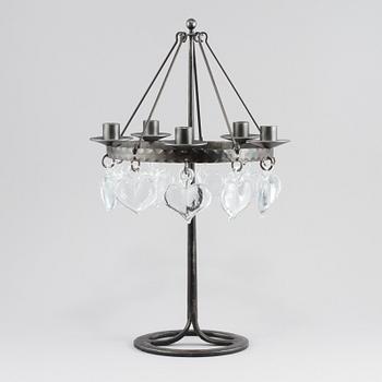 KANDELABER, möjligen Erik Höglund, Boda, 1900-talets andra hälft.