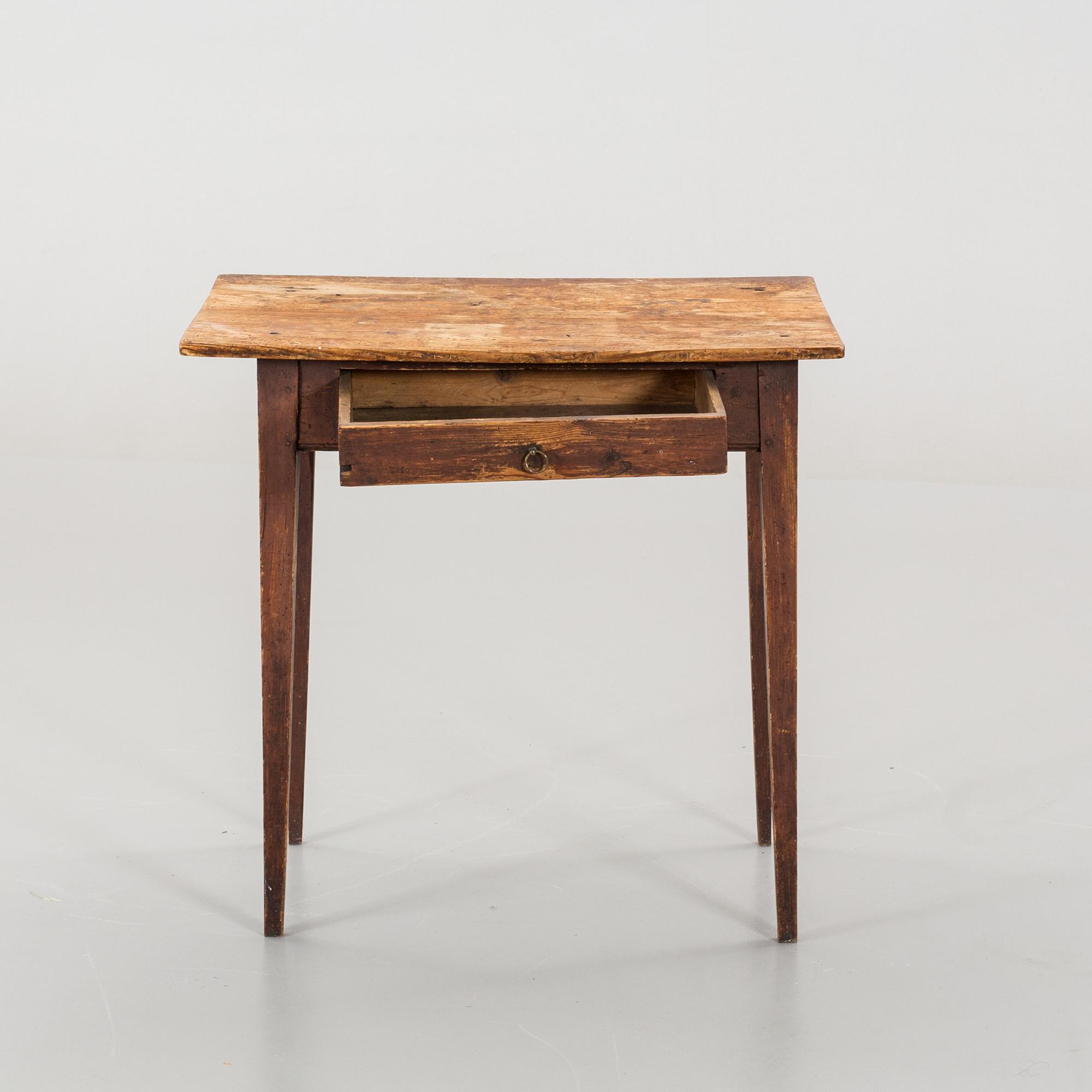 BORD MED LÅDA, allmoge, 1800-tal.