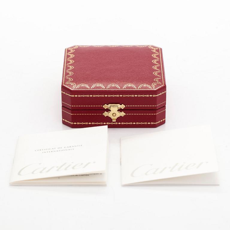 Cartier, pöytäkello, Cartier Tank Francaise Dual-Time, 35 x 41 (82) mm.