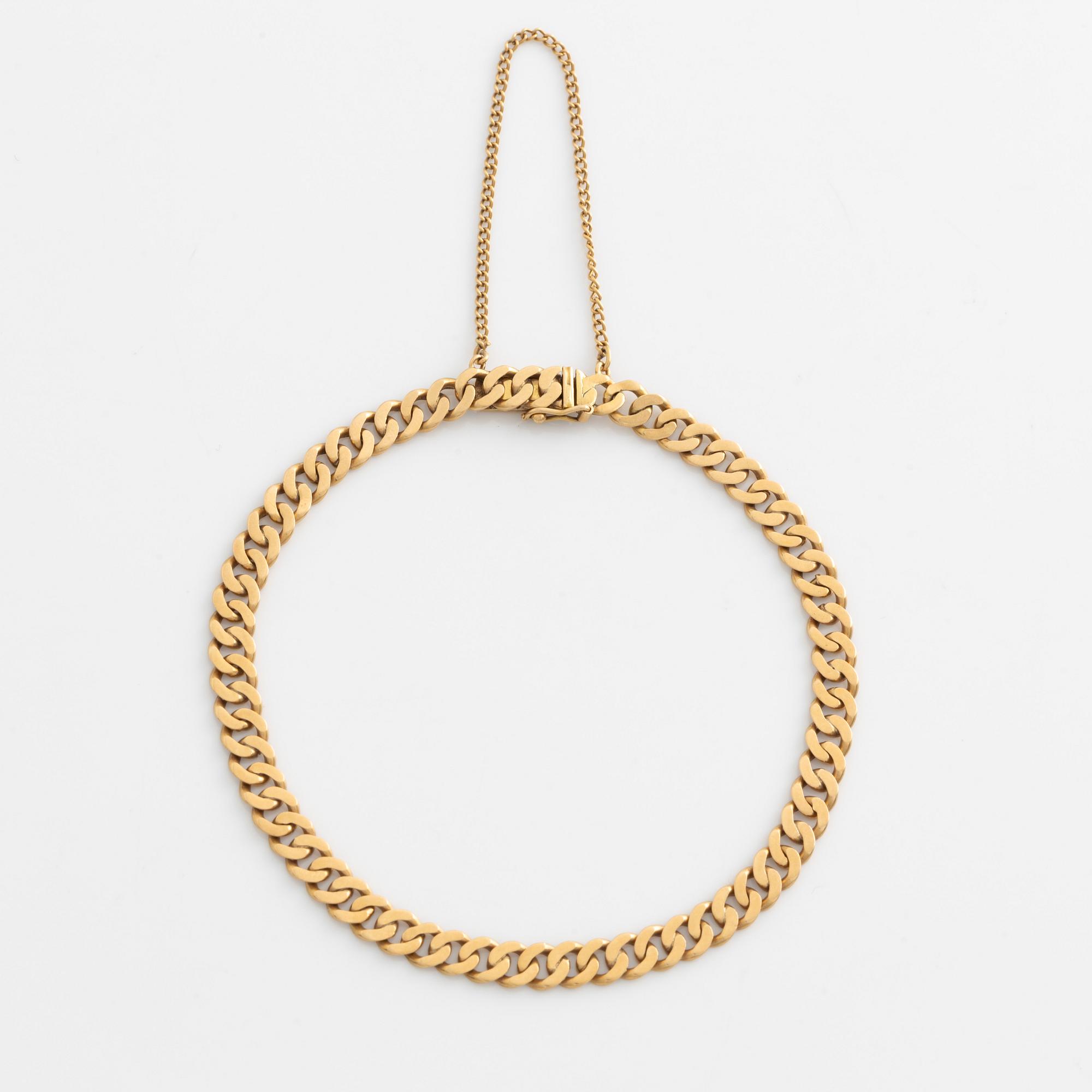 Armlänk, 18K guld, pansarlänk.