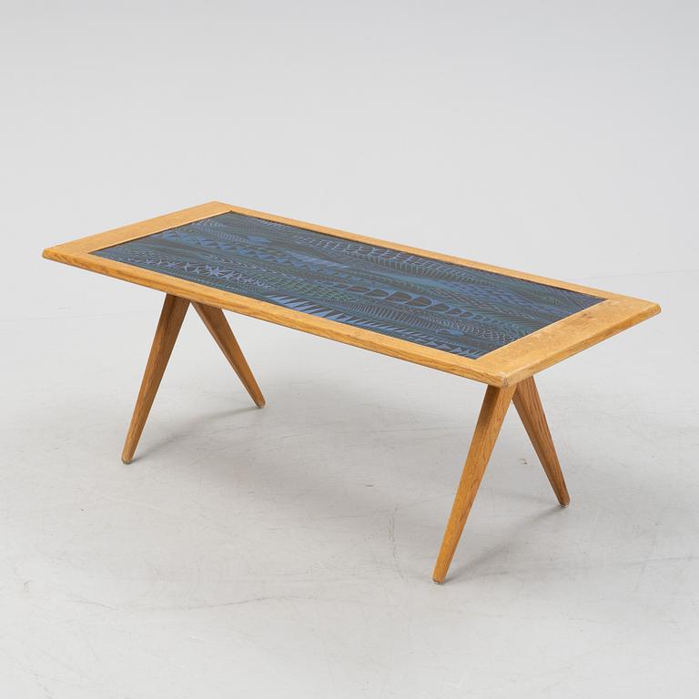 A 1950s coffee table by Stig Lindberg, Gustavsberg, Nordiska Kompaniet.