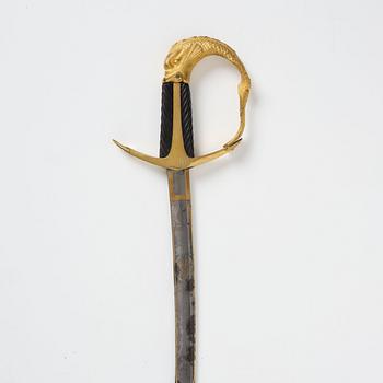 A Swedish Naval Officer's sabre of Honour, given by crown prince Carl Johan around 1815.