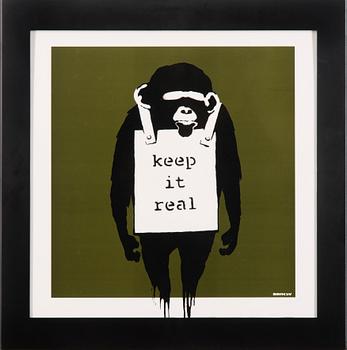 BANKSY, 12" EP kannen kanssa, DJDM (Danger Mouse), Laugh now / Keep it real, released 2008. Limited edition 0098/1000.