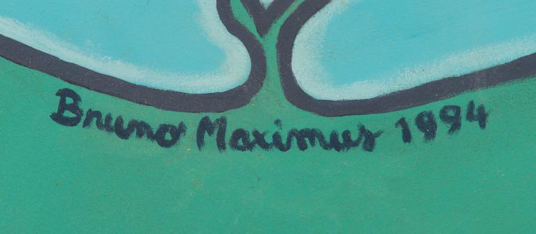 Bruno Maximus, oil on board, signed and dated 1994.