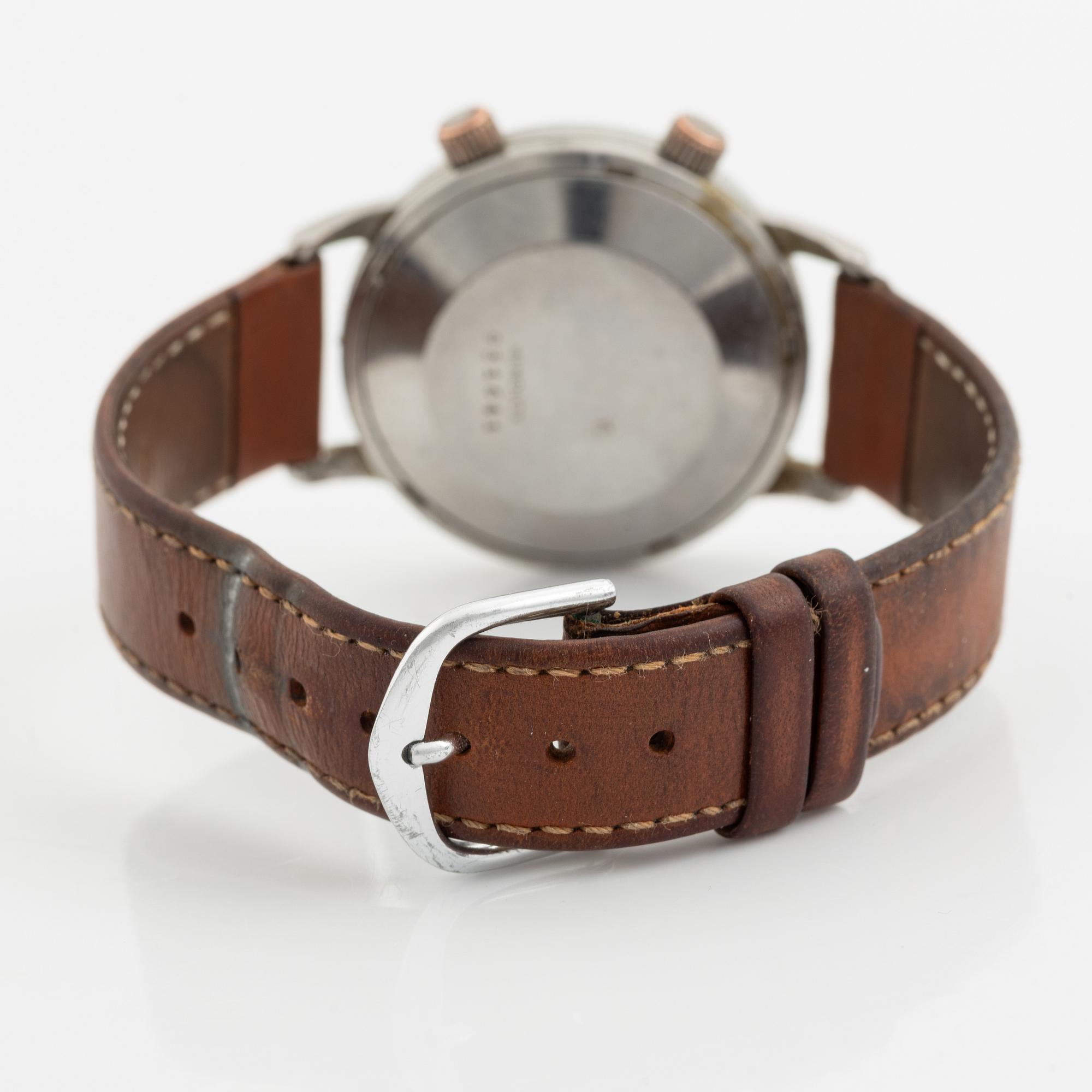 Jaeger-LeCoultre, Memovox, wristwatch, 37 mm.