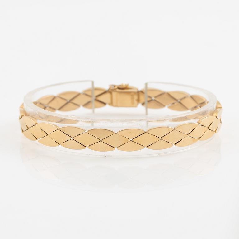 Armlänk, 18K guld, Italien.
