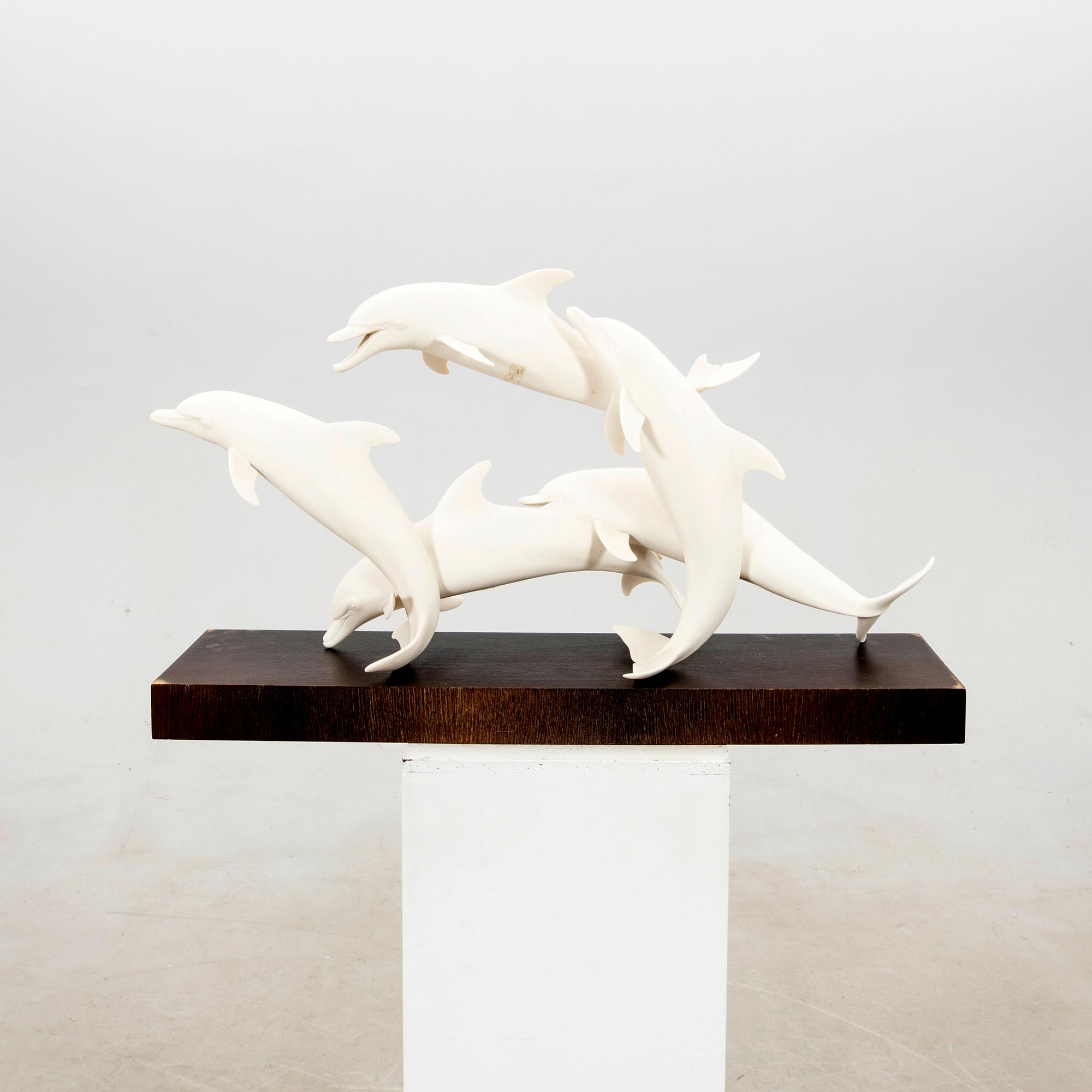 Günther Granget, Figurgrupp "Dolphins", Hutschenreuther, Tyskland,
