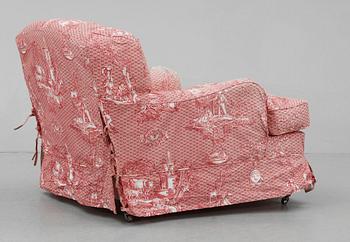 SOFFA samt FÅTÖLJ, Howardmodell, 1900-tal.