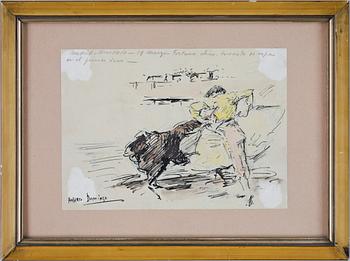 ROBERTO DOMINGO FALLOLA, 2 st, teckningar, sign.