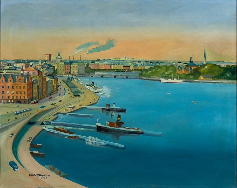 Sven-Erik Jansson, oil on canvas, signed and dated 1963.