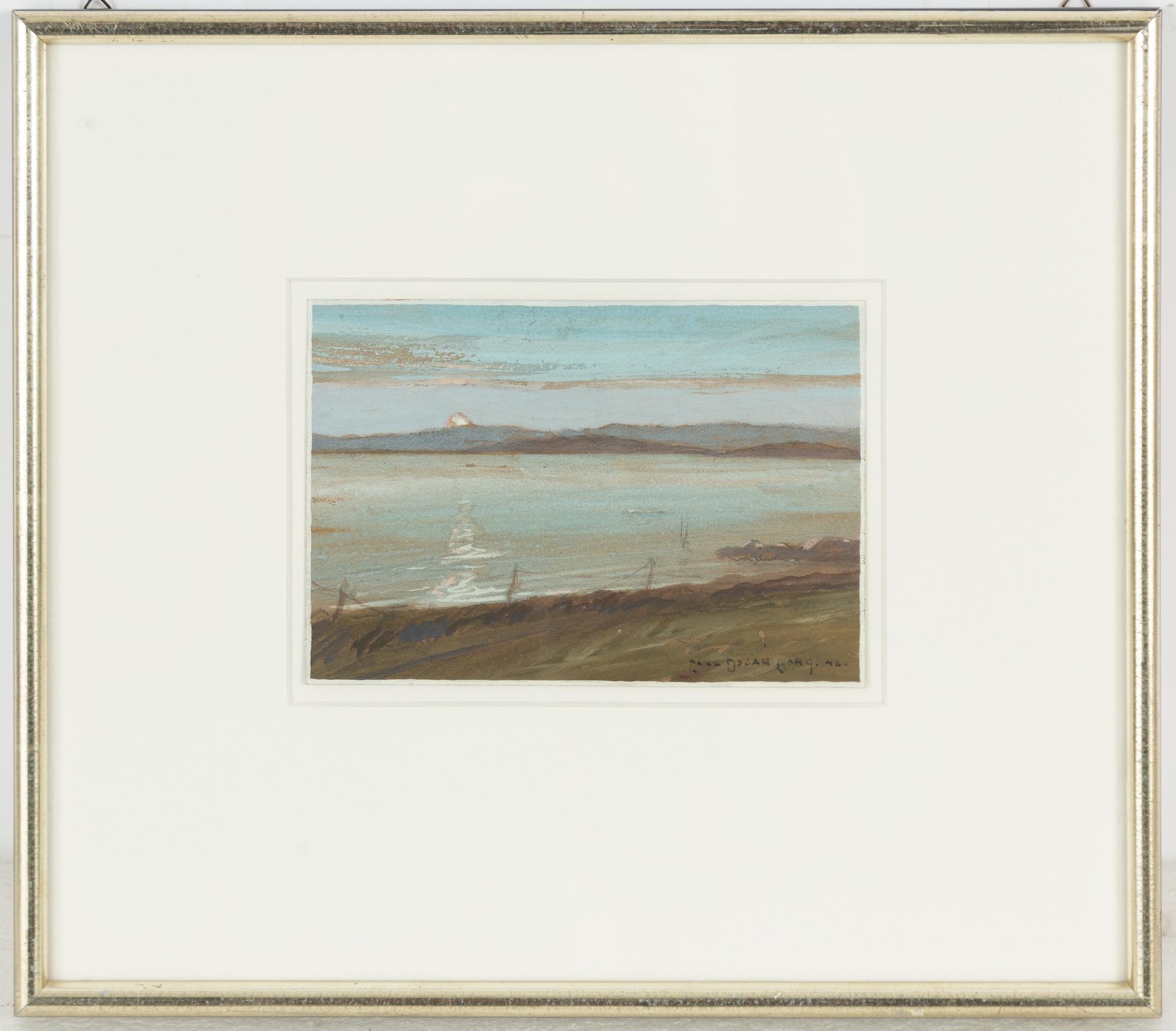 Carl Oscar Borg, Evening Landscape.