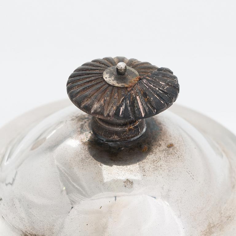 A Danish Late-Gustavian silver coffee pot, assay master mark of Fredrik Fabricius (1787-1823), Copenhagen.