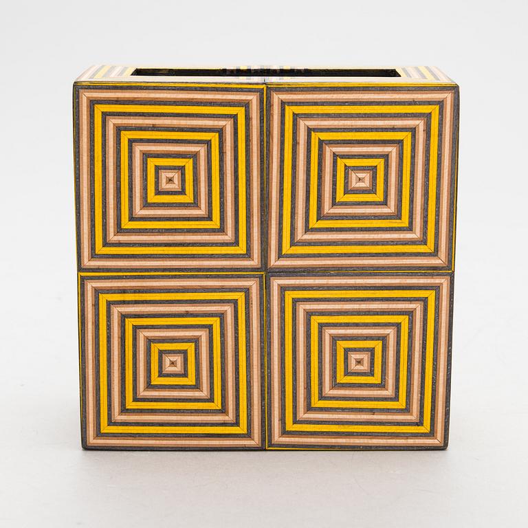ALEKSI PUUSTINEN, 'O-Block' art object, signed.