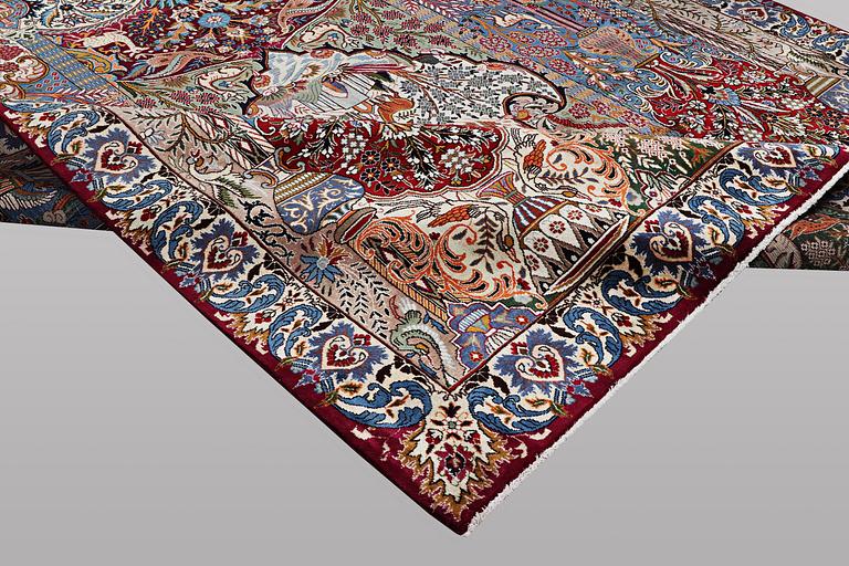 A carpet, Kashmar, ca 383 x 292 cm.