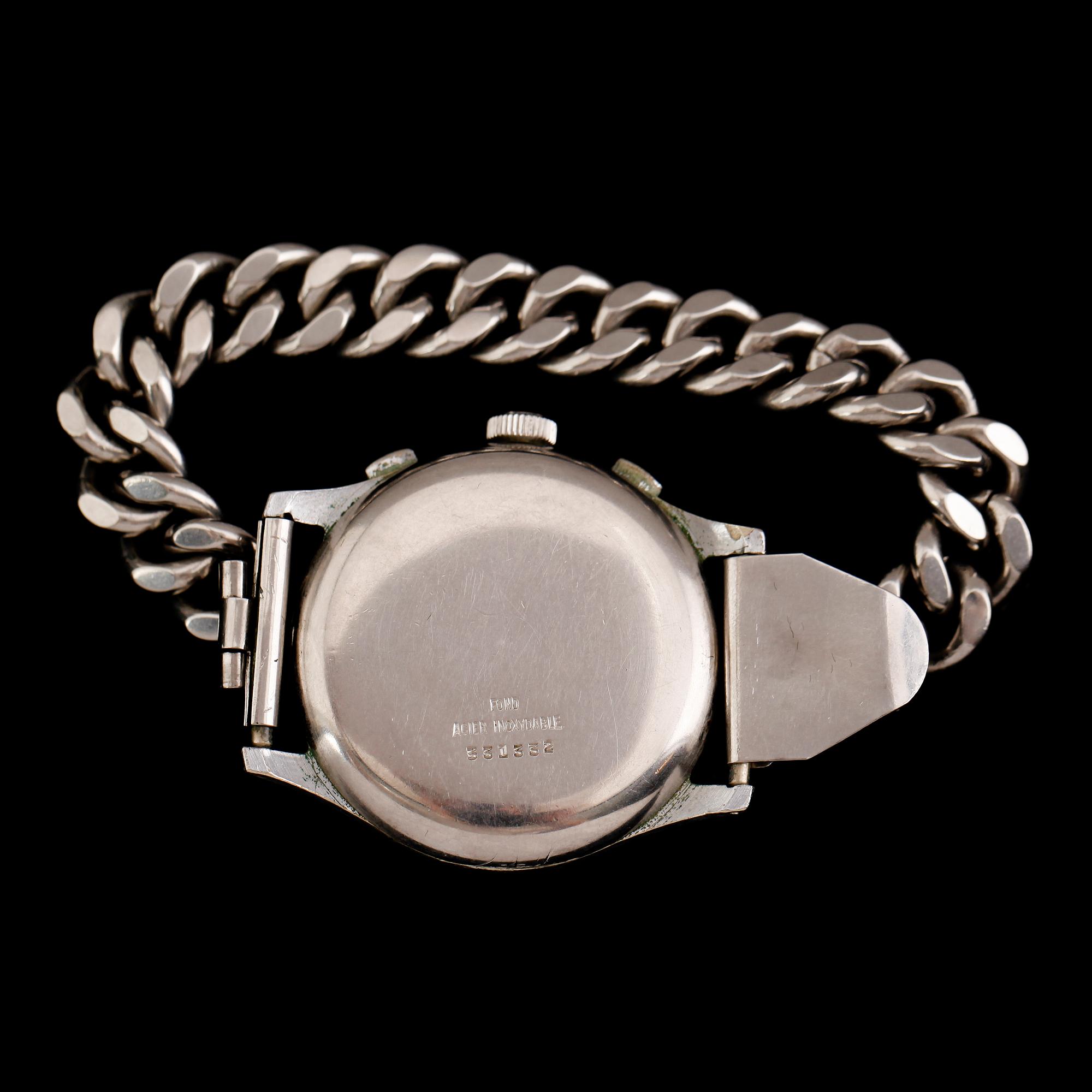 ARMBANDSUR, stål, AEC Watch, 1900-talets mitt.