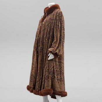 A fur trimmed coat from Grünstein G product, Finland.
