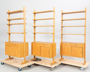 A 1950/60s oak shelving system "Contour I" by IKEA.