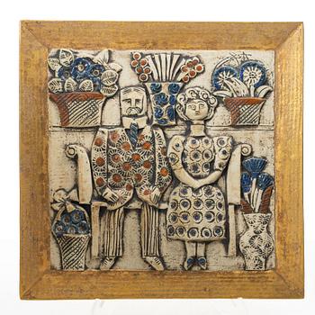 Lisa Larson, a 'Jubileum' wall relief, Gustavsberg.
