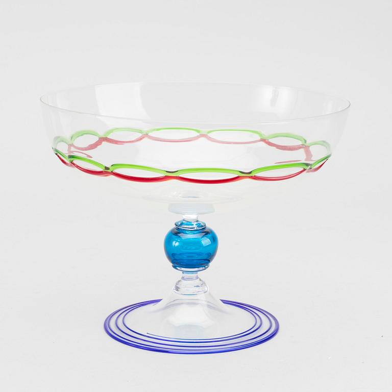 A CENEDESE MURANO GLASS TAZZA BOWL.