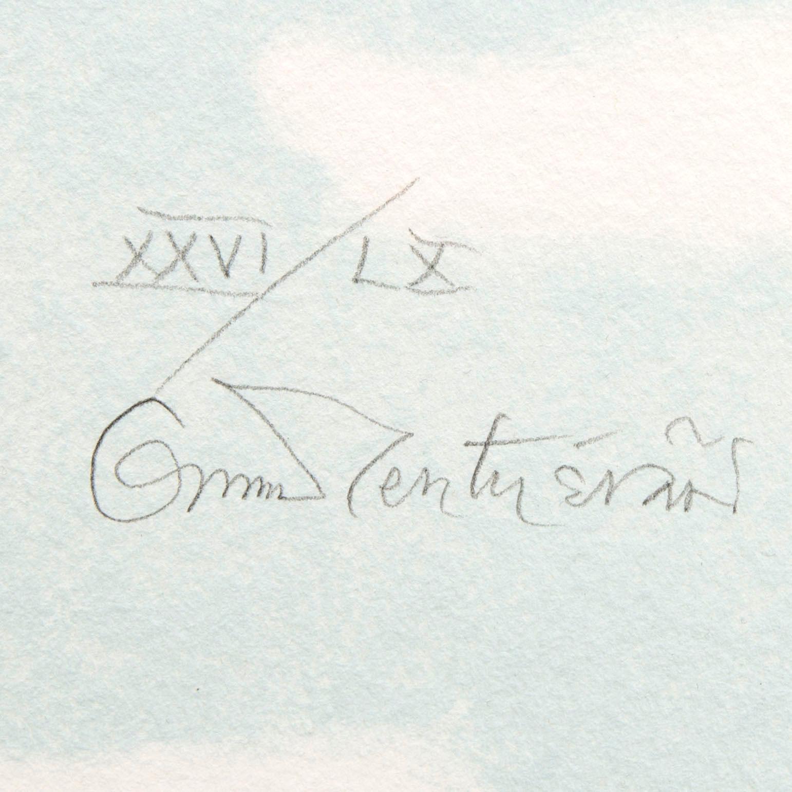 Oscar Reutersvärd, lithograph, signed XXVI/LX.