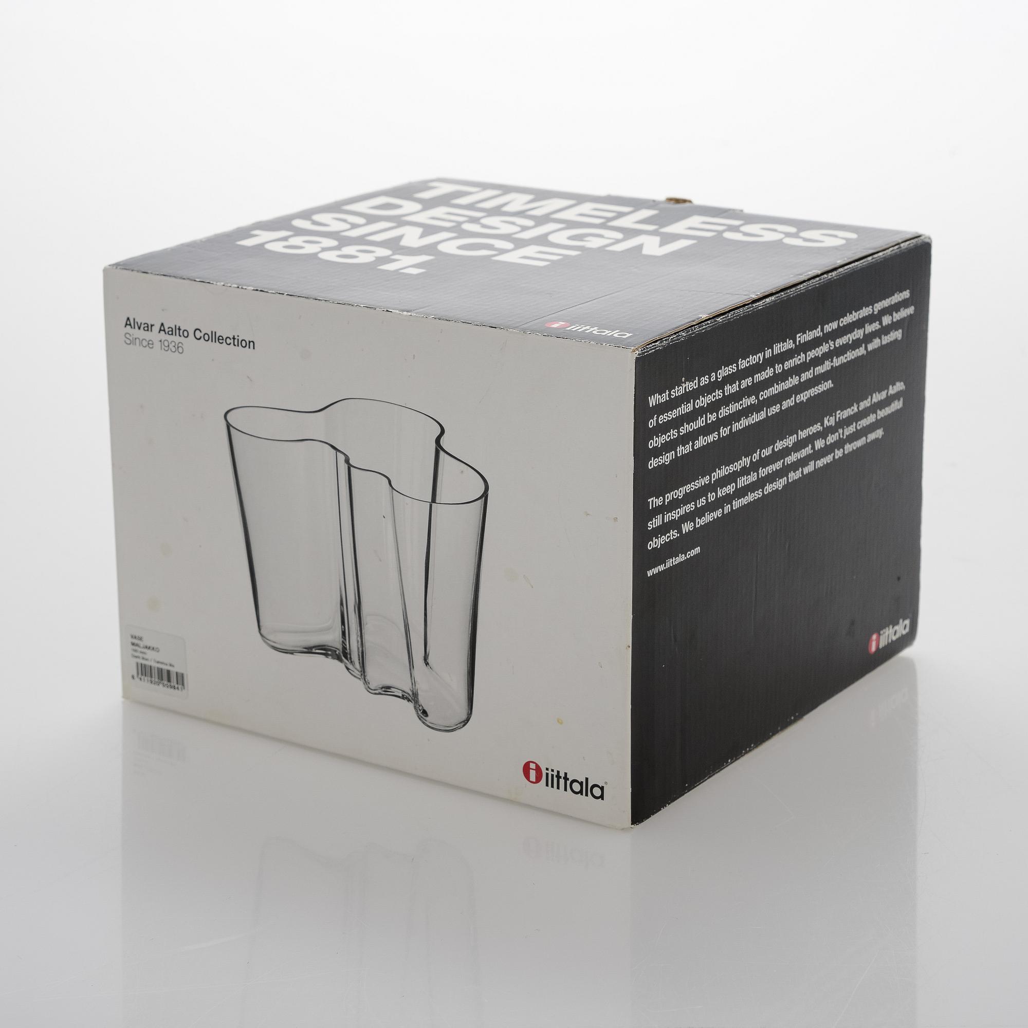 Alvar Aalto, maljakko, malli 3030, signeerattu Alvar Aalto. Iittala.