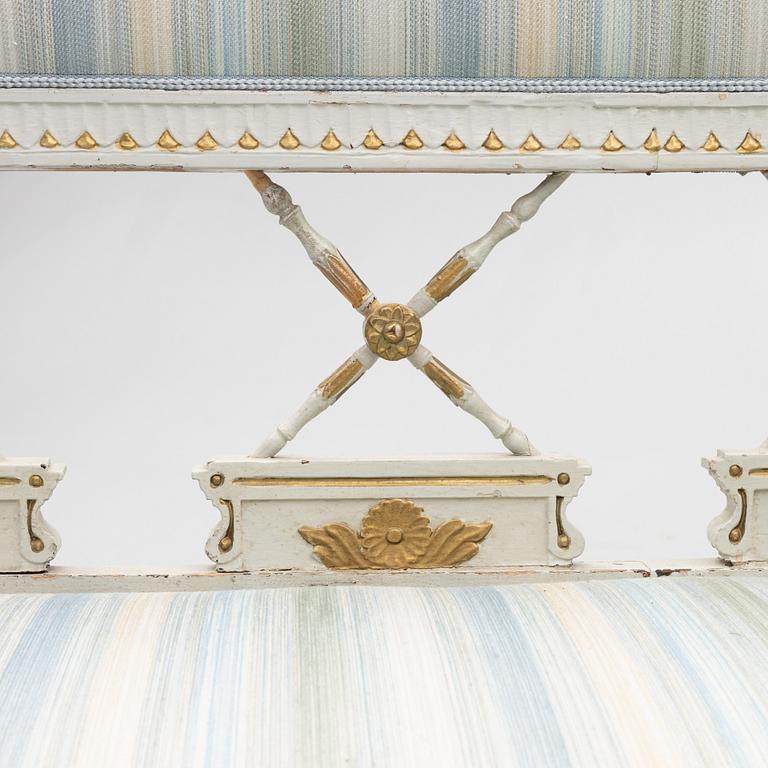 Sofa, late Gustavian, circa 1800.
