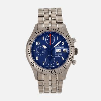 REVUE THOMMEN, airspeed, armbandsur, kronograf, 39 mm.