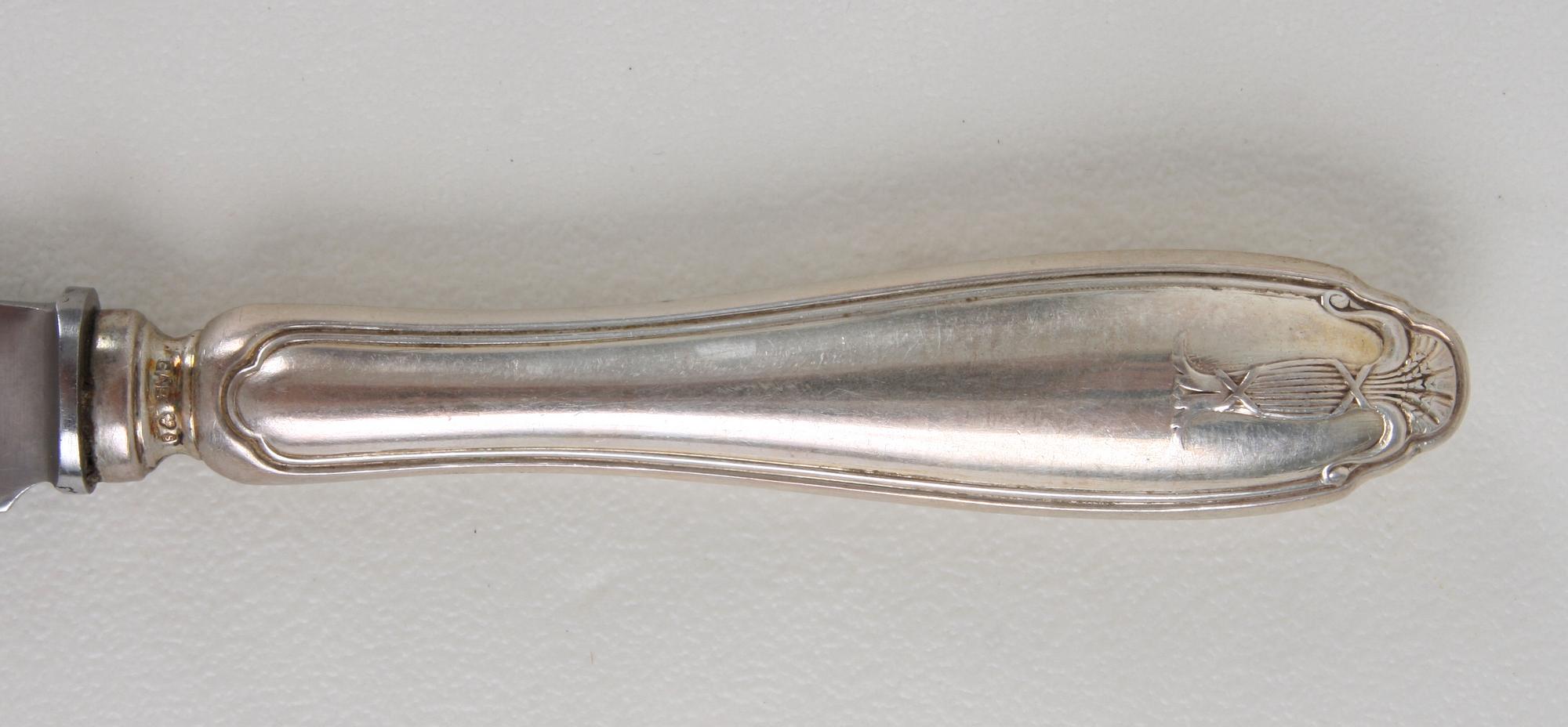 MATKNIVAR, 12 st. Silver, modell "Vasa".