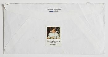 LETTER from Ingmar Bergman to his daughter Anna in London, dated Fårö 21.6.(19)92. Envelope enclosed.