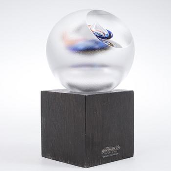 GÖRAN WÄRFF, skulptur, glas, Kosta.