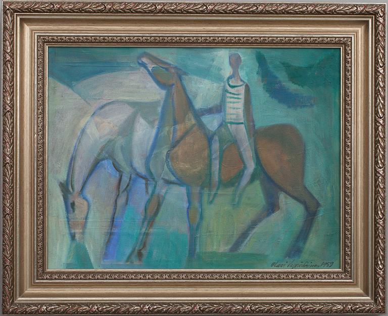 OLAVI VEPSÄLÄINEN, olja på duk, signerad och daterad 1959.