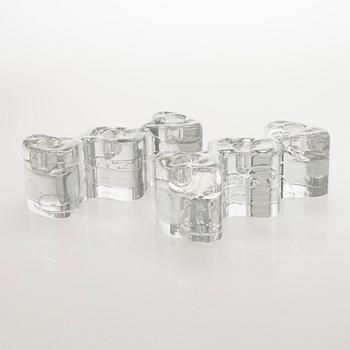 Timo Sarpaneva, kynttilänjalkapari, "Arkipelago"-sarja, signeerattu Timo Sarpaneva.