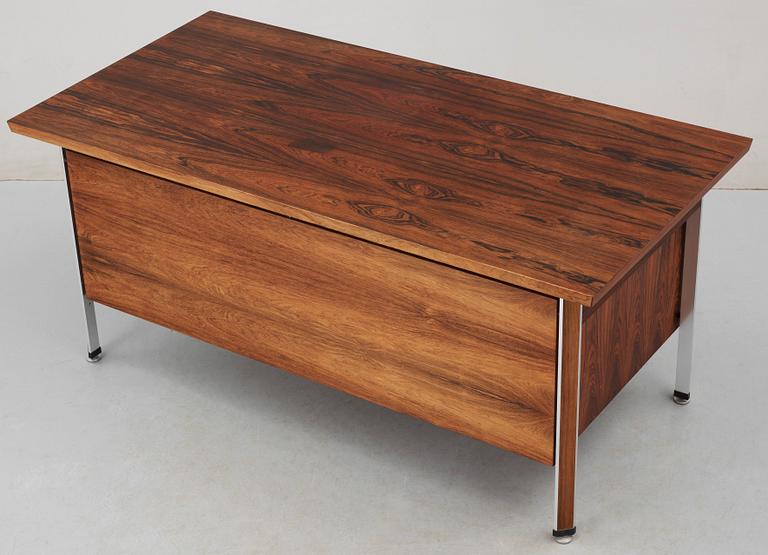 A Finn Juhl palisander desk by CADO, 1960's.