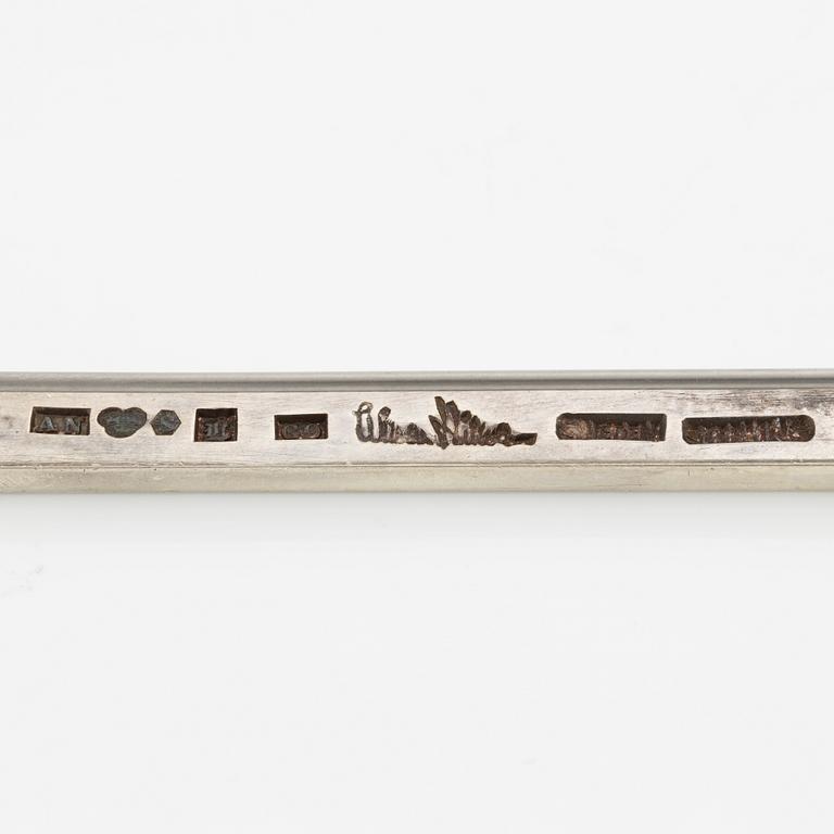 Wiwen Nilsson, three brooches, sterling silver, Lund 1956, 1957 and 1958.