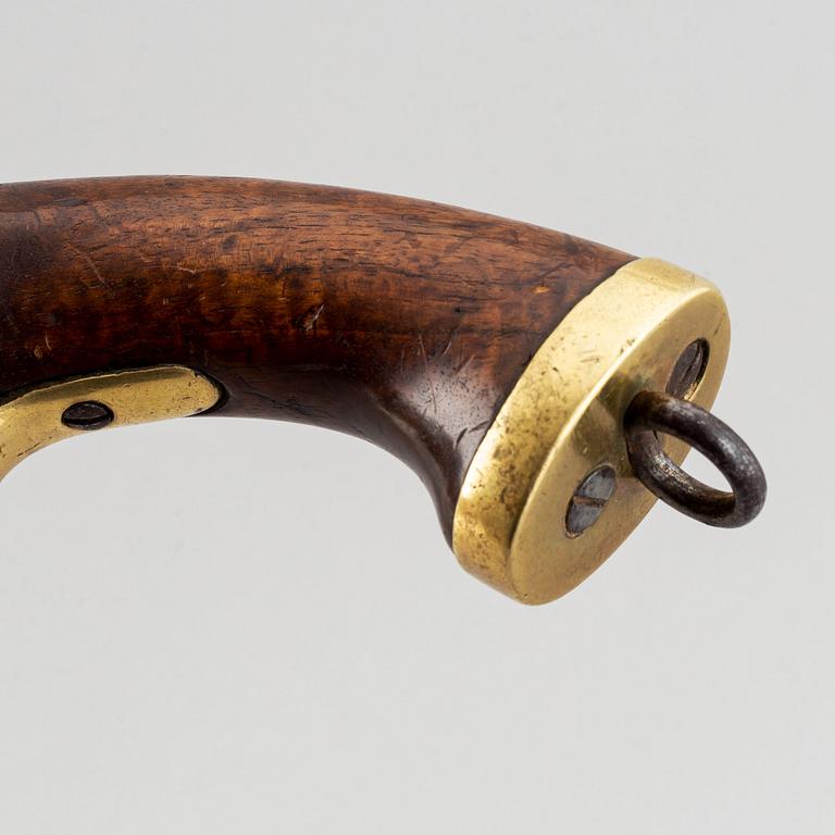 An East India Company flintlock pistol with Indian marks.