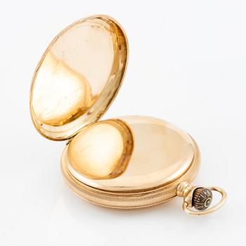 American Waltham Watch Co, pocket watch, 14K gold, 49 mm.