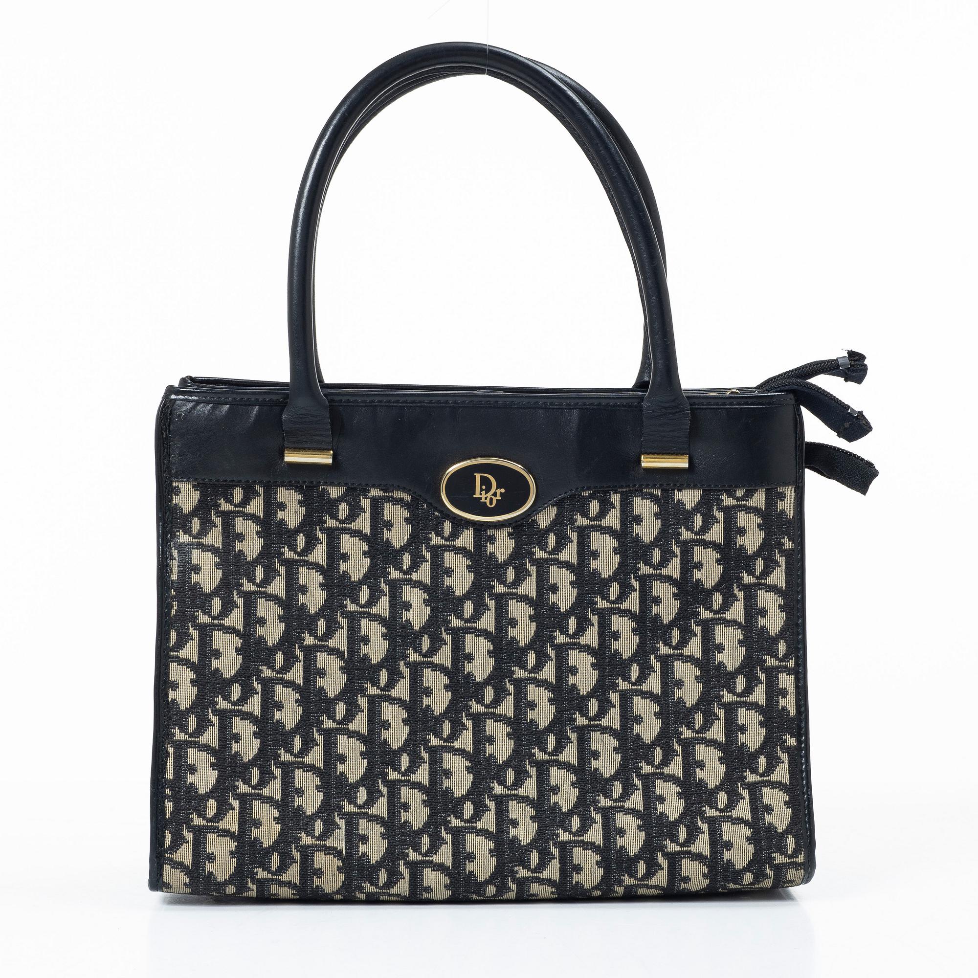 Christian Dior, väska samt portmonnä, vintage.