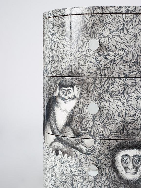 Piero Fornasetti, a "Scimmie & Co" chest of drawers, Fornasetti, Italy, Milano 2018.