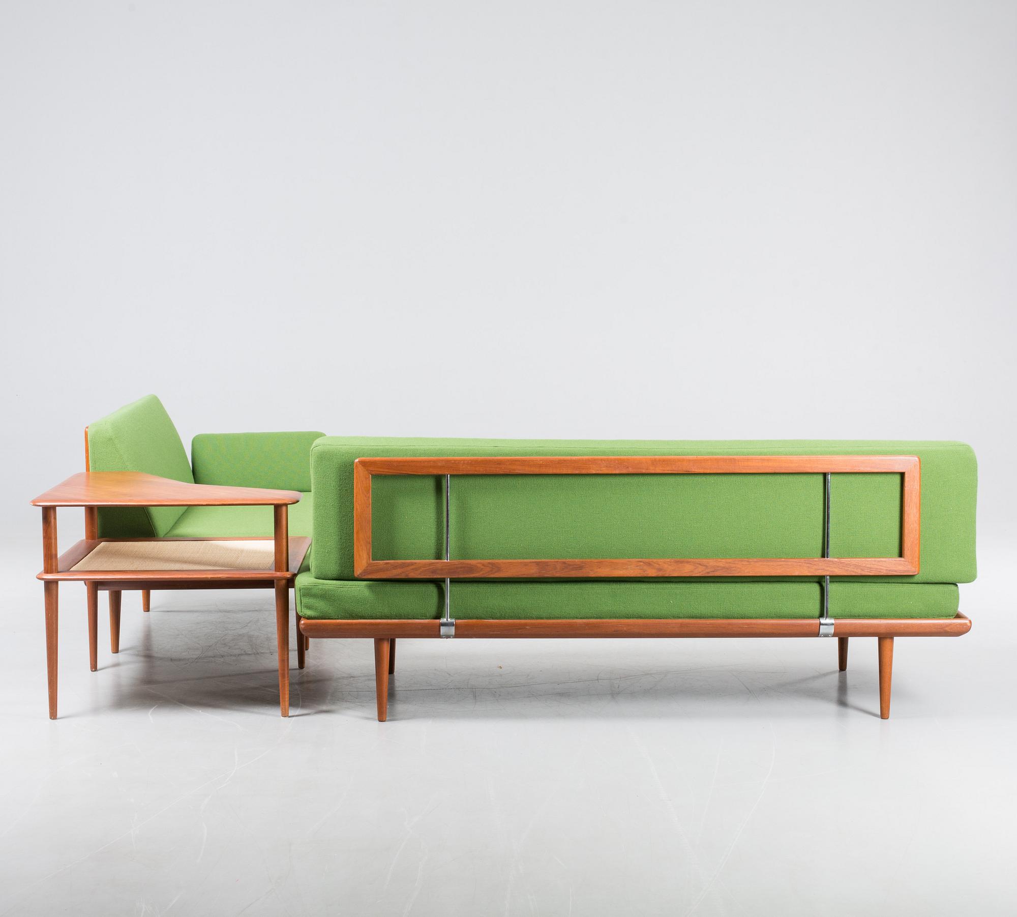 SOFFGRUPP, 3 delar, "Minerva", Peter Hvidt och Orla Mölgaard- Nielsen, France & Son, Danmark, 1950-tal.