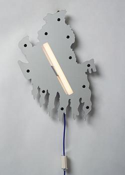 Jonatan Nilsson, "Mirror lamp", vägglampa, unik, Studio Jonatan Nilsson, 2017.