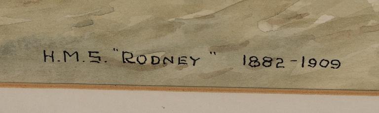 Eric Erskine Cambell Tufnell, H M S "Rodney" 1982-1909.