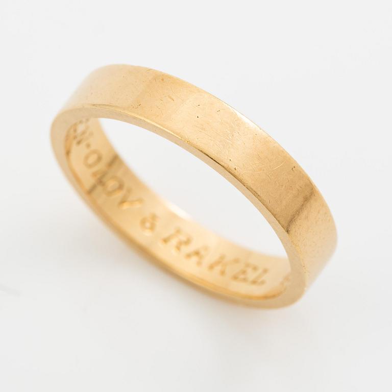 Wiwen Nilsson, a ring, 18K gold, Lund 1956.
