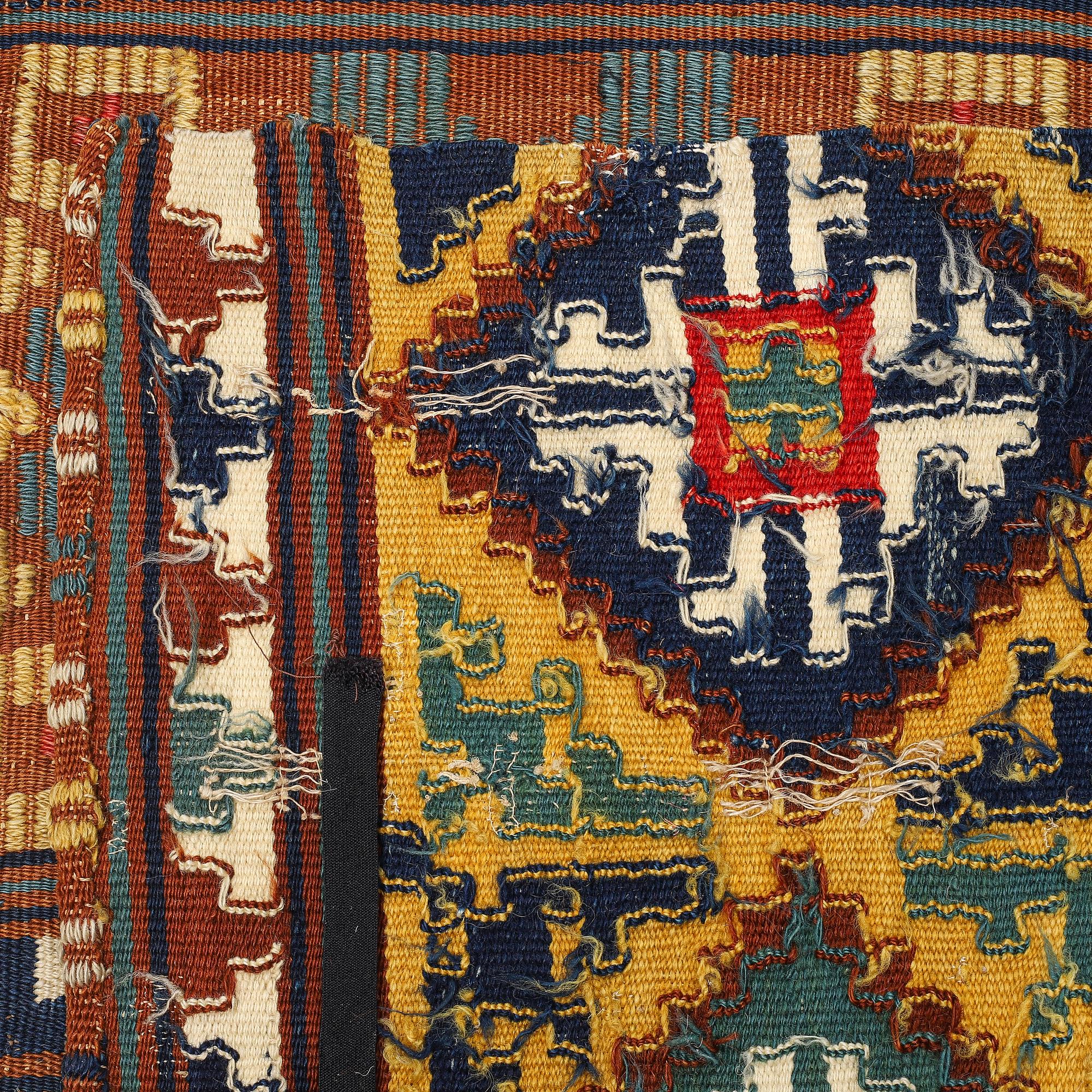 A bench cushion, flat weave, ca 326 x 56,5 cm, Scania (Sweden) 19th century.